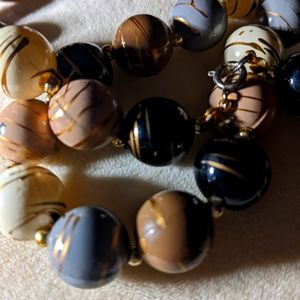 Jasper beaded necklace